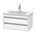 Тумба для раковины Duravit Ketho ME by Starck, 2 выдвижных ящика, 48x80x47.5 см, белый матовый (KT642901818) - миниатюра фото 1