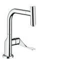 Однорычажный кухонный смеситель с выдвижным душем AX Citterio, хром (39861000) - миниатюра фото 1