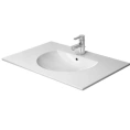 Раковина Duravit Darling New для мебели с переливом, 1 отверстие под смеситель, 830x545 мм, белый (499830000) - миниатюра фото 3