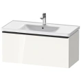 Подвесная тумбочка Duravit D-Neo с 1 ящиком, белый высокоглянцевый (DE425602222) - миниатюра фото 1