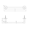 Полотенцедержатель Gessi Tondo 30 см хром (63697#031) - миниатюра фото 2