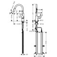 Смеситель для кухни Hansgrohe Focus M41 с выдвижным душем и системой 2jet (73880800) - миниатюра фото 2