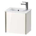 Тумба подвесная Duravit XViu 557x510x420 мм для раковины 072343, белый глянцевый/champagne matt (XV4024LB122) - миниатюра фото 1