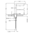Смеситель для раковины Cezares Eco LSM1 01 W0 - миниатюра фото 3