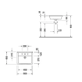 Раковина Duravit Starck III встраиваемая 560x460 мм с переливом, белая (302560000) - миниатюра фото 4