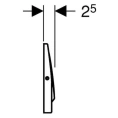 Кнопка смыва Geberit Mambo 115.751.00.1 для скрытого монтажа, белая - миниатюра фото 3