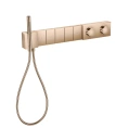 Термостат для душа AX Edge с 5 источниками и ручным душем в алмазной огранке цвета полированного золота (46731300) - миниатюра фото 1