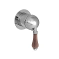 Встраиваемый смеситель для душа Nicolazzi Forest с деревянными ручками, хром (3406MCR77) - миниатюра фото 1