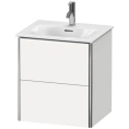 Подвесная тумба Duravit XSquare 234453 с двумя ящиками, 560x510x418 мм, цвет White High Gloss (XS432102222) - миниатюра фото 1