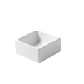 Раковина-чаша Azzurra Geometric квадратная 25x25x12 см без перелива и отверстия под смеситель белая - миниатюра фото 1
