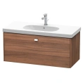 Тумба подвесная Duravit Brioso для ванной 1020x469x452 мм с выдвижным ящиком, цвет натуральный орех (BR404701079) - миниатюра фото 1