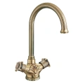 Смеситель для кухни Zorg Antic A 2005K-BR настенный, бронза - миниатюра фото 1
