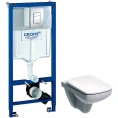 Комплект для скрытого монтажа: инсталляция Grohe Rapid SL, унитаз IFO Special и крышка-сиденье с микролифтом - миниатюра фото 1