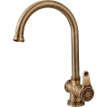 Смеситель Zorg Antic A 407K-BR для кухни в матовой бронзе - миниатюра фото 1