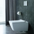 Унитаз подвесной Duravit Viu 370x570 мм с технологией Rimless и креплением в комплекте (2511090000) - миниатюра фото 1
