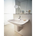 Раковина Duravit Starck 3 450x320 мм белая с отверстием под смеситель и переливом (750450000) - миниатюра фото 2