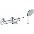 Комплект для ванной Grohe Grohtherm 800 с термостатом и душевой лейкой Tempesta New 100 - миниатюра фото 1