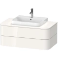 Подвесная тумба Duravit Happy D.2 Plus 408x1000x550мм с 2 ящиками, белый глянец (HP497102222) - миниатюра фото 1