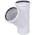 Тройник канализационный Raupiano Plus 110/110х45° REHAU (РЕХАУ - 11229841001) - миниатюра фото 1