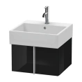 База под раковину Duravit Vero Air черная глянцевая с выдвижным ящиком (298x484x431мм) (VA612404040) - миниатюра фото 1