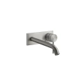 Встраиваемый смеситель GESSI 316 с изливом 200-170 мм, матовый графит (54490#239) - миниатюра фото 1