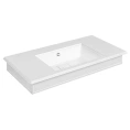 Раковина-консоль Gessi Eleganza 110х52 см матовый белый с переливом и тремя отверстиями под смеситель - миниатюра фото 1