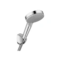 Набор душевой гарнитуры HG Vernis Blend Porter Vario: душ, держатель, шланг 1.6 м, EcoSmart, хром (26278000) - миниатюра фото 1