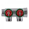 Коллектор Far (FK 3821 134) 1 ВР(г) х 2 выхода 3/4 НР(ш) ЕК х 1 НР(ш) регулируeмый (ФАР) - миниатюра фото 5