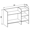 Стильный стеллаж Laufen Kartell 750x260x530 мм из пластика в изумрудном зеленом цвете (3.8933.1.092.000.1) - миниатюра фото 2