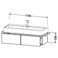 База под раковину Duravit VA 298x1184x431 с выдвижным ящиком, белая глянцевая (VA612902222) - миниатюра фото 2