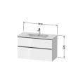 Тумбочка подвесная Duravit D-Neo 1010x462x625 мм, 1 ящик, Black Oak (DE436301616) - миниатюра фото 2