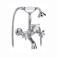 Смеситель для ванны Nicolazzi с душем и двумя ручками (1401CR18) - миниатюра фото 1