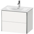 Тумба подвесная Duravit XSquare 234473 с двумя ящиками, 560×710×478 мм, цвет White High Gloss (XS432302222) - миниатюра фото 1