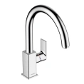 Однорычажный кухонный смеситель Hansgrohe Vernis Shape M35 с поворотным изливом, хром (71871000) - миниатюра фото 2