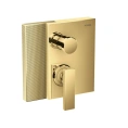 Встраиваемый смеситель для ванны AX Edge с защитой EN1717 и алмазной огранкой в полированном золоте (46451990) - миниатюра фото 1