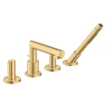 Смеситель для ванны AX Uno Zero на борт: Шлифованное золото (45444250) - миниатюра фото 1
