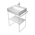 Консоль напольная Duravit DuraSquare металлическая с регулировкой высоты, хром (31151000) - миниатюра фото 1