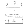 Раковина Duravit Vero 1250x490 мм для мебели с переливом, без отверстия под смеситель, белая (329120060) - миниатюра фото 4