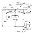 Смеситель для раковины Grohe Quadra 20306000 с однорычажным управлением - миниатюра фото 6