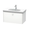 Тумба подвесная Duravit Brioso с выдвижным ящиком, белая матовая (BR404601818) - миниатюра фото 1