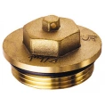 Заглушка с наружной резьбой 1 из DZR-латуни, с уплотнением Far - миниатюра фото 1