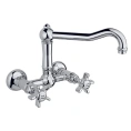 Настенный смеситель для раковины Nicolazzi Dames Anglaises с двумя ручками, хром (1457CR18) - миниатюра фото 1