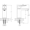 Смеситель для раковины Rush Devon DE7535-11 хром - миниатюра фото 2