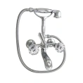 Смеситель для ванны и душа Nicolazzi Teide с хромированными ручками Crystal на 2 отверстия (1901CR15) - миниатюра фото 1