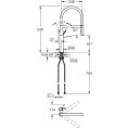 Стильный смеситель Grohe Essence New для кухонной мойки - миниатюра фото 2