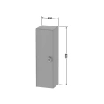 Шкаф подвесной Duravit White Tulip 1320x400x360 мм, белый высокоглянцевый (WT1333R8585) - миниатюра фото 2