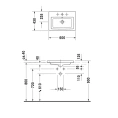 Раковина Duravit 2nd floor для верхнего монтажа 60x43 см, белая (347600000) - миниатюра фото 4