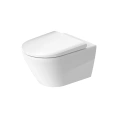 Унитаз подвесной Duravit D-Neo 370х540 мм безободковый с покрытием WonderGliss, белый (25770900001) - миниатюра фото 1