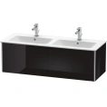 База под раковину Duravit XSquare 1280×478×400 мм, 2 выдвижных ящика, цвет черный глянцевый (арт. 233613) (XS407504040) - миниатюра фото 1