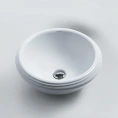 Раковина AZZURRA JUBILAEUM круглая 45x18 см, белая, без отверстий под смеситель - миниатюра фото 1